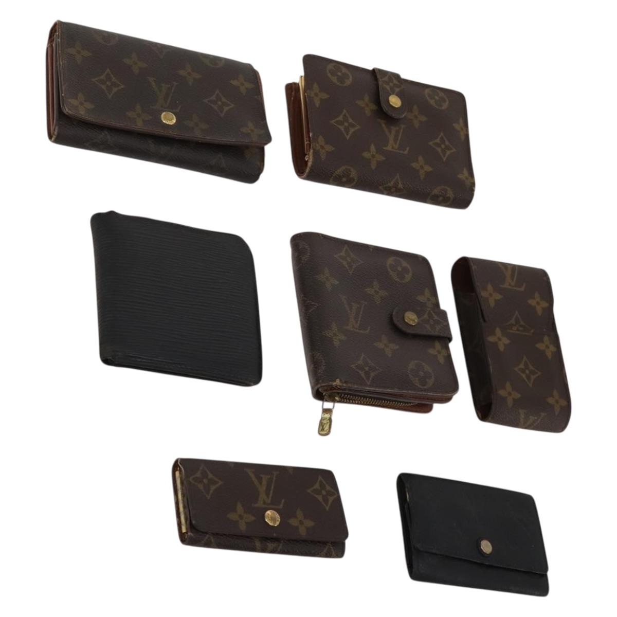 LOUIS VUITTON Monogram Epi Empreinte Key Case Pouch Wallet 7 Set LV Auth am12472