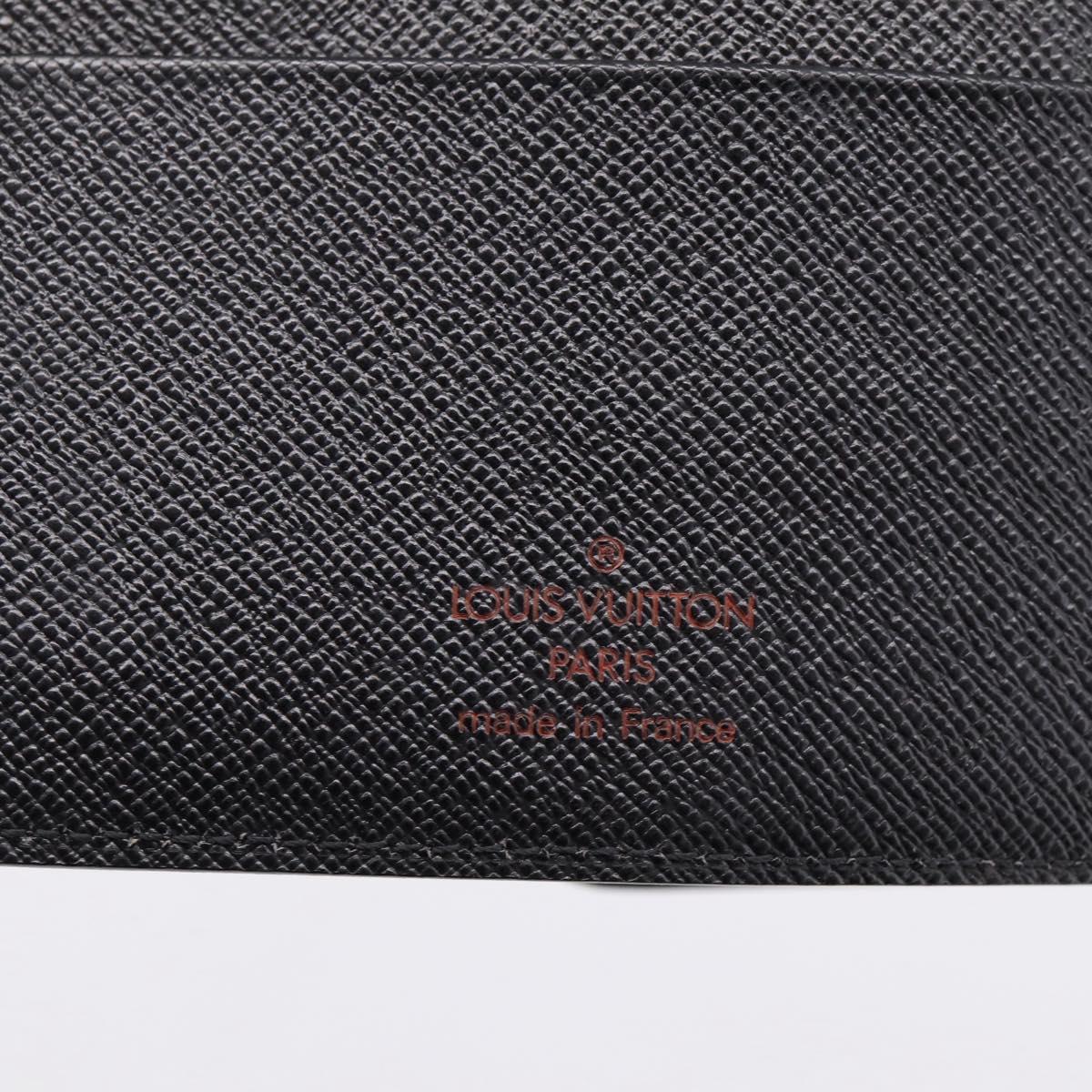 LOUIS VUITTON Epi Agenda MM Day Planner Cover Black R20042 LV Auth am12474V