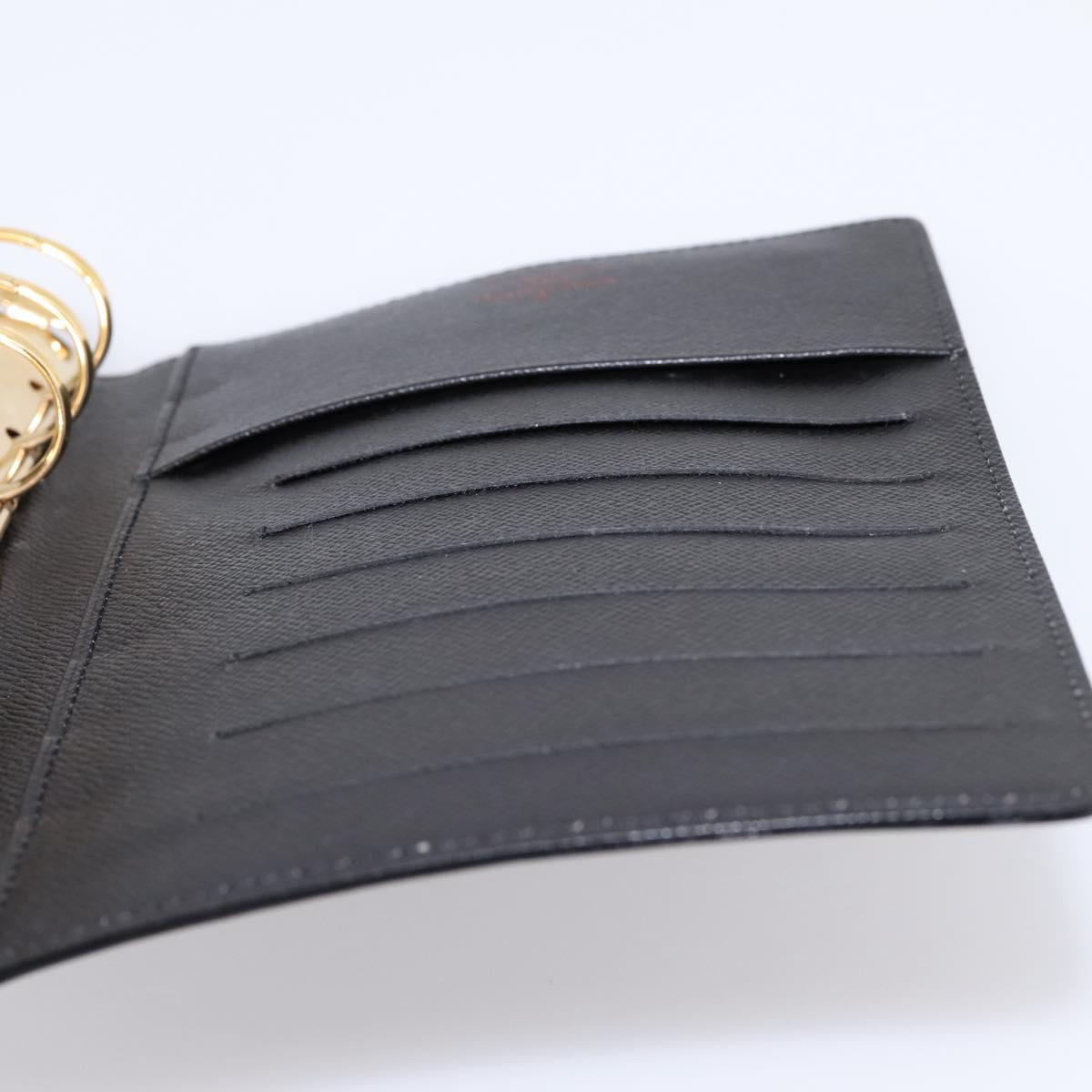 LOUIS VUITTON Epi Agenda MM Day Planner Cover Black R20042 LV Auth am12474V
