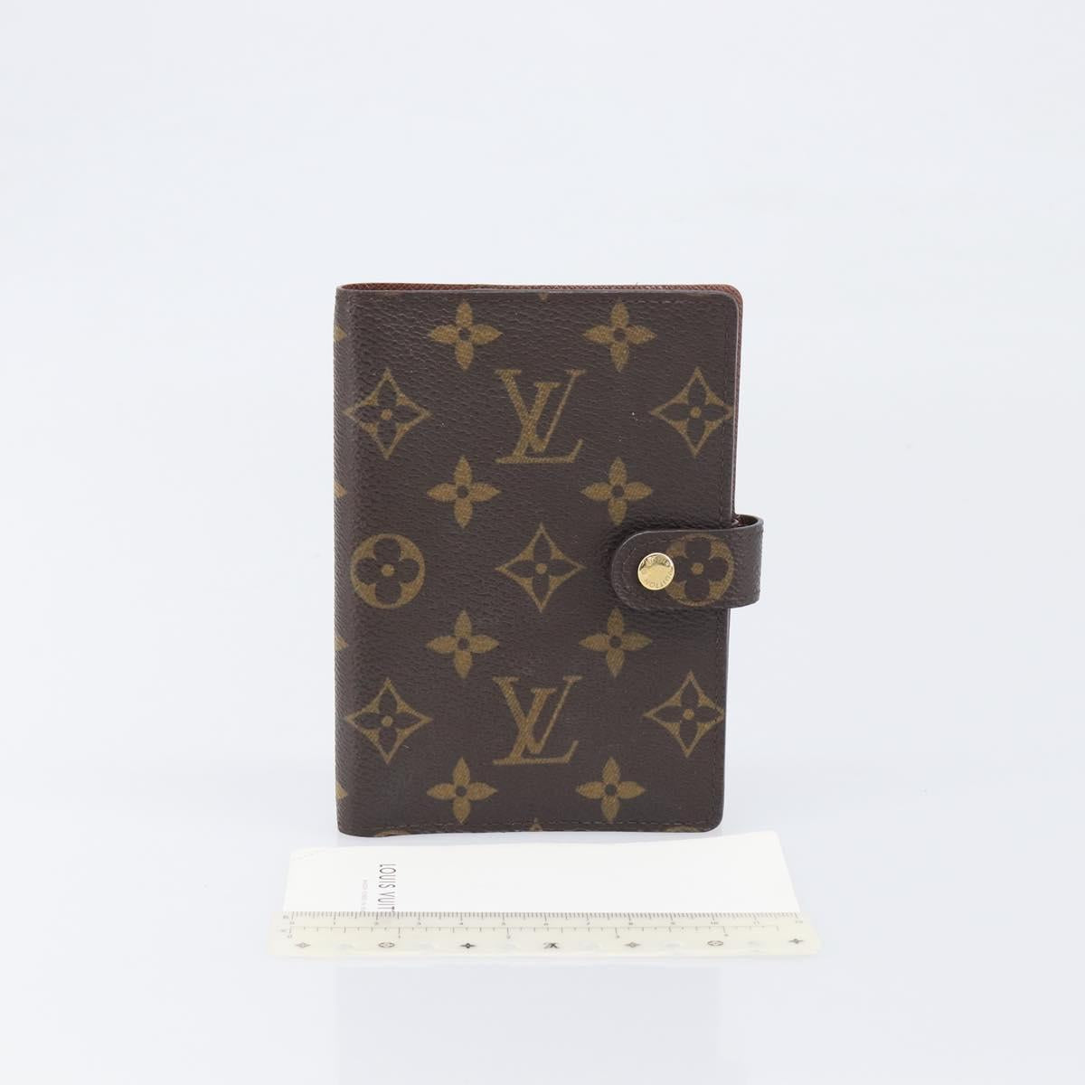 LOUIS VUITTON Monogram Agenda PM Day Planner Cover R20005 LV Auth am12476V