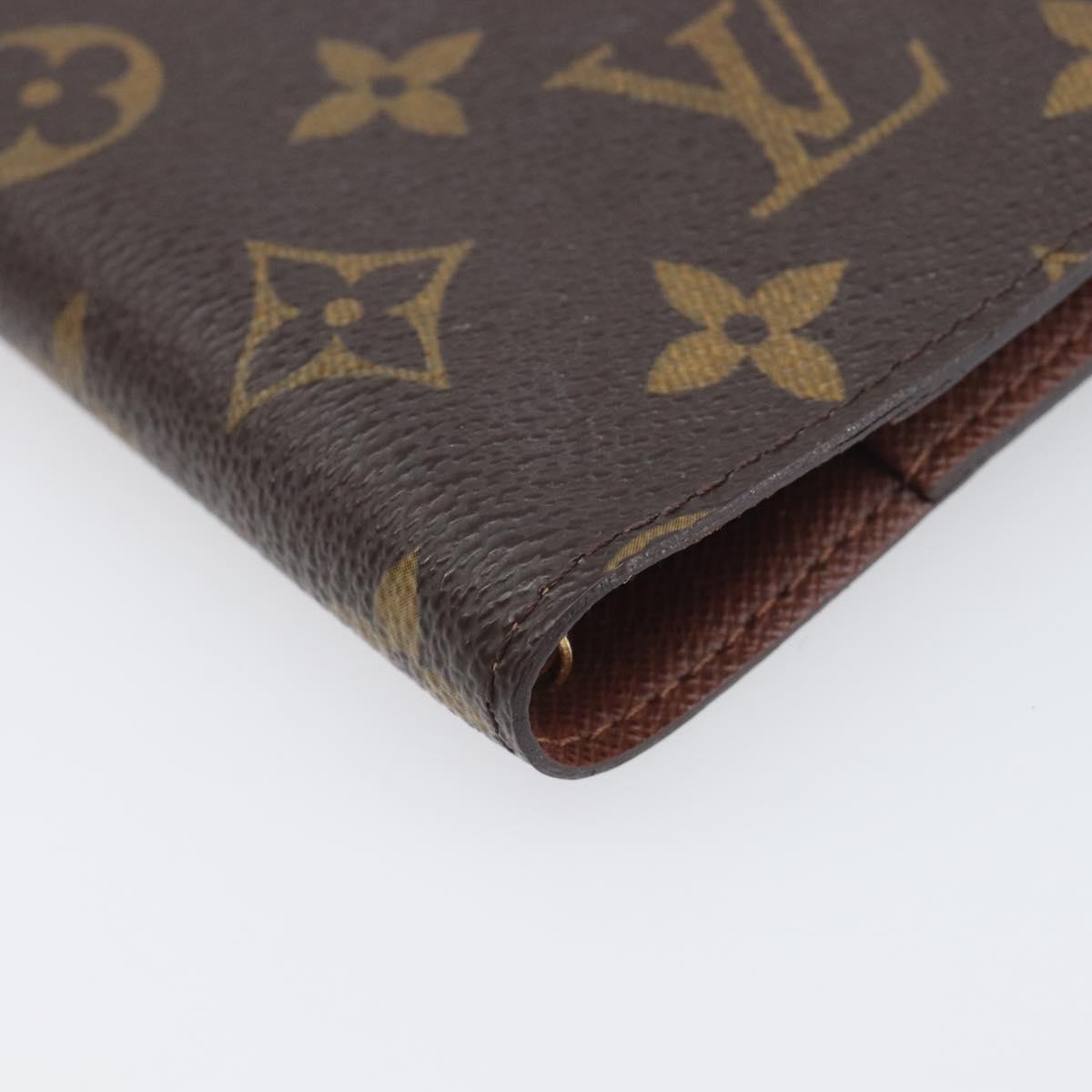 LOUIS VUITTON Monogram Agenda PM Day Planner Cover R20005 LV Auth am12476V