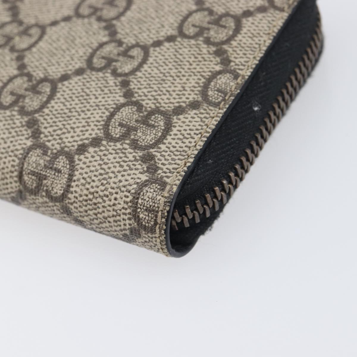 LOUIS VUITTON GG Supreme Coin Purse PVC Beige Gold Tone 431482 LV Auth am12481V