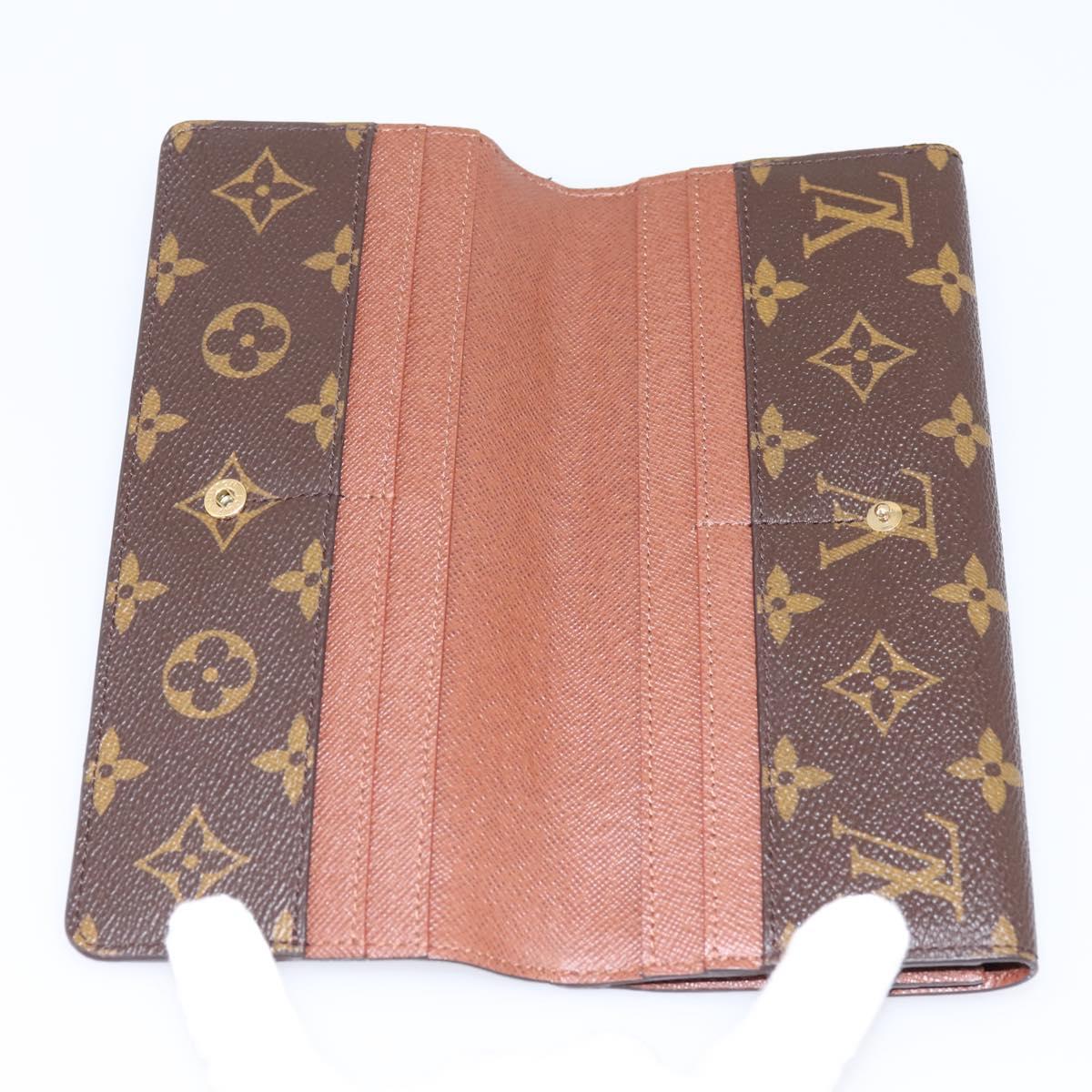 LOUIS VUITTON Monogram Portefeuille Louise Long Wallet M60460 LV Auth am12490V