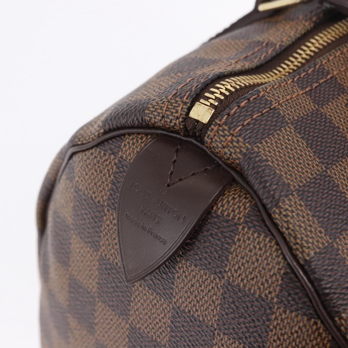 LOUIS VUITTON Damier Ebene Speedy 30 Hand Bag N41364 LV Auth am12493V