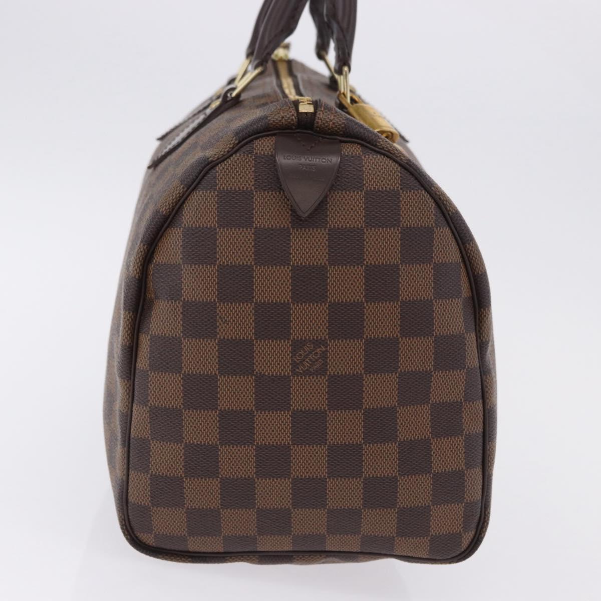 LOUIS VUITTON Damier Ebene Speedy 30 Hand Bag N41364 LV Auth am12493V