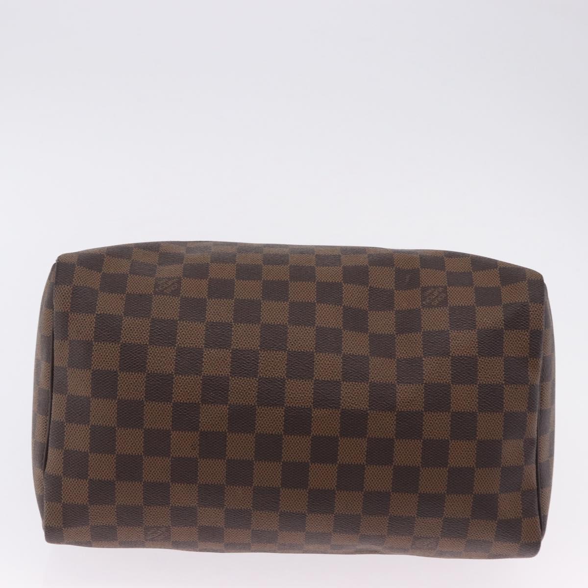 LOUIS VUITTON Damier Ebene Speedy 30 Hand Bag N41364 LV Auth am12493V