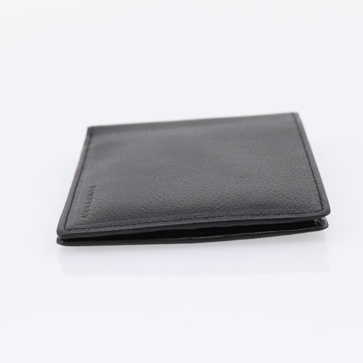 BURBERRY Nova Check Wallet Leather Black Auth am12497V