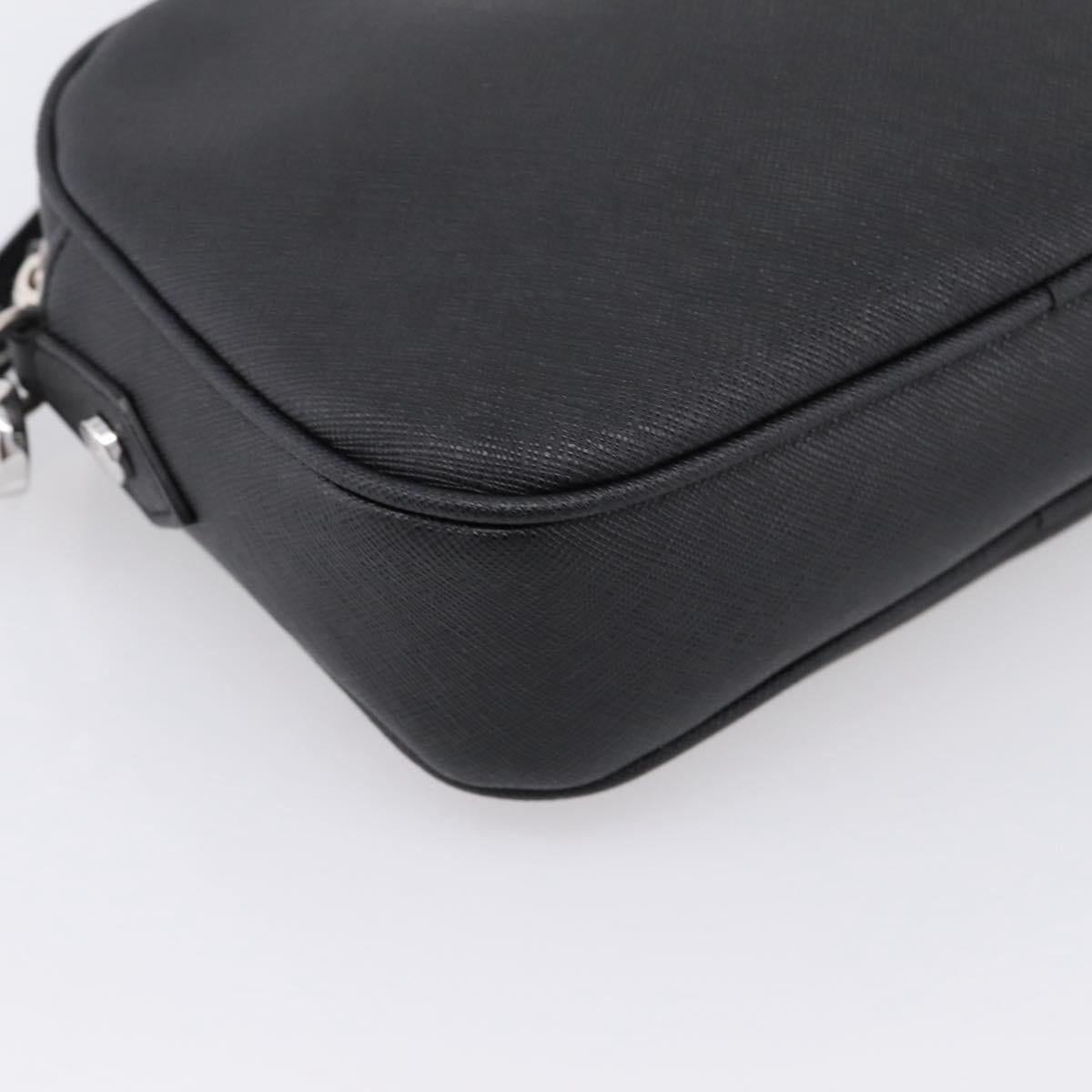 Vivienne Westwood Shoulder Bag PVC Black Silver Auth am12513V