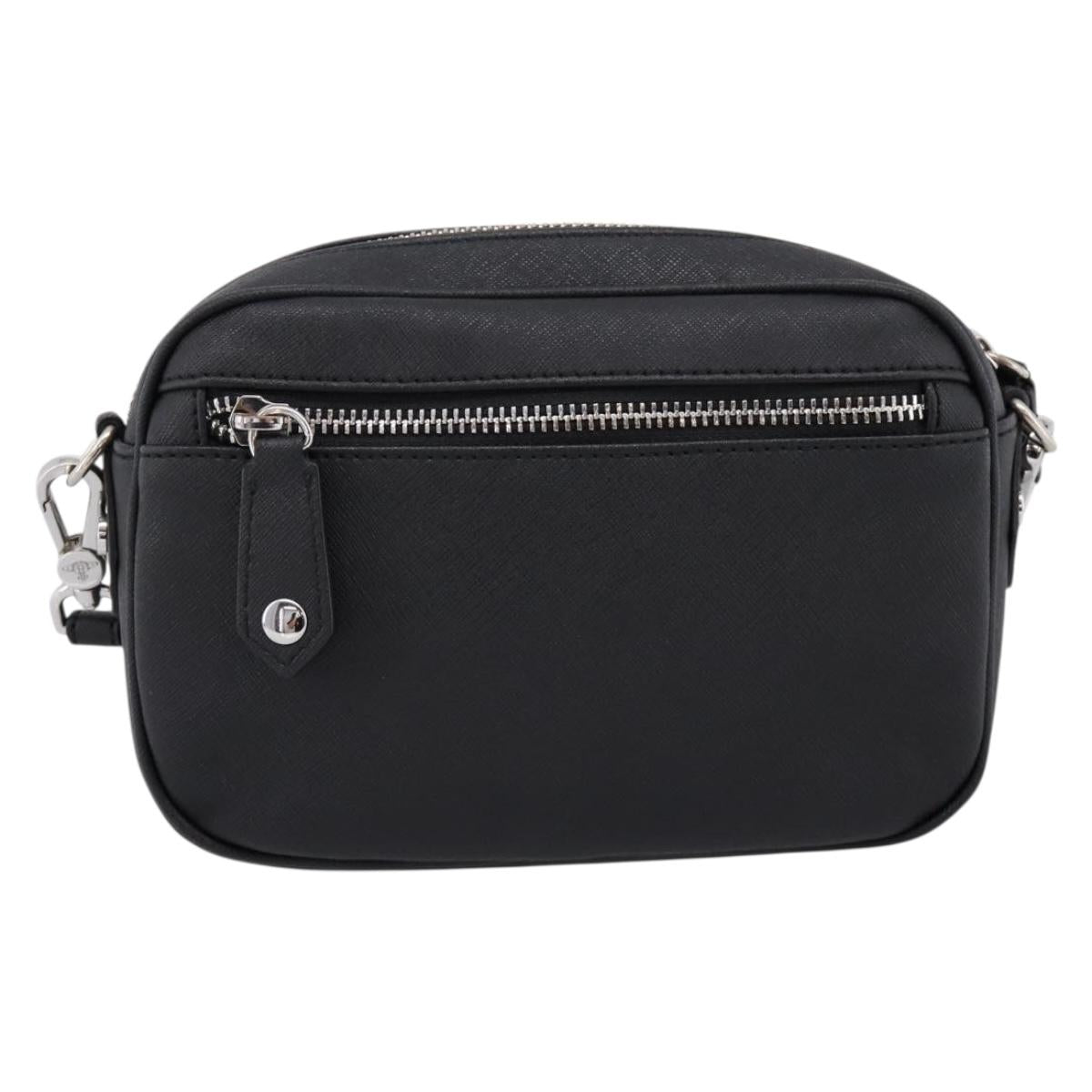 Vivienne Westwood Shoulder Bag PVC Black Silver Auth am12513V