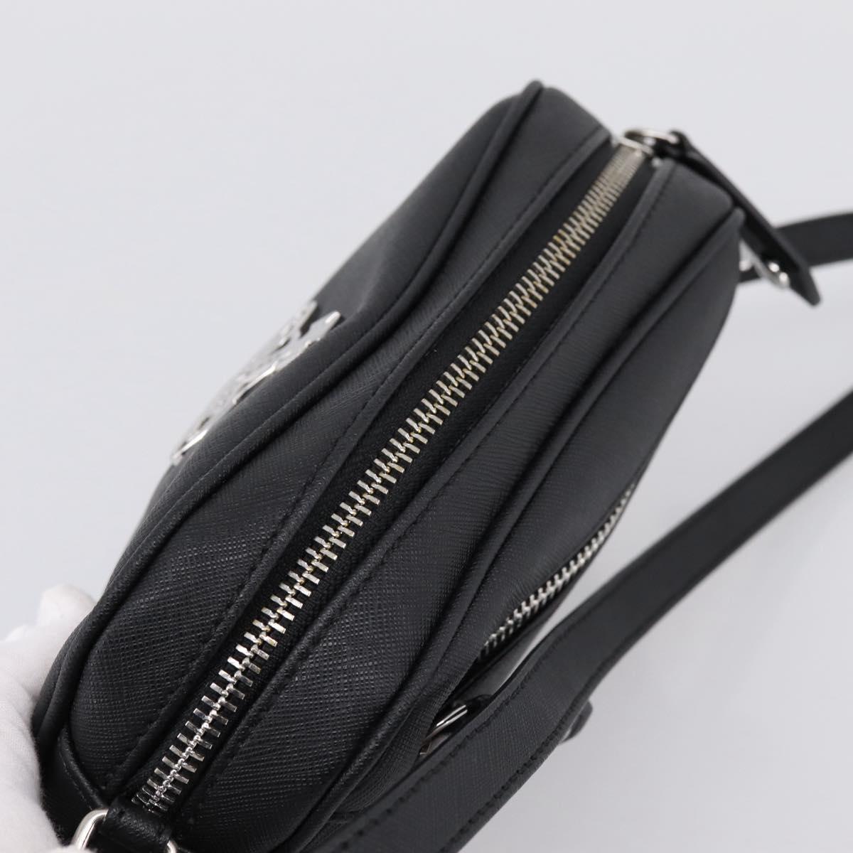 Vivienne Westwood Shoulder Bag PVC Black Silver Auth am12513V