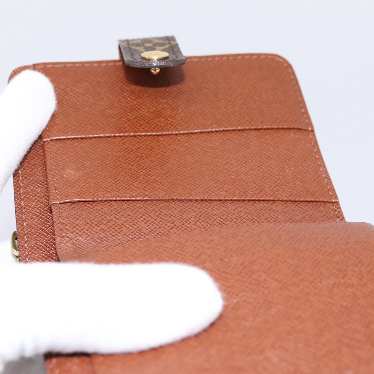 LOUIS VUITTON Monogram Compact Zip Wallet M61667 LV Auth am12518V