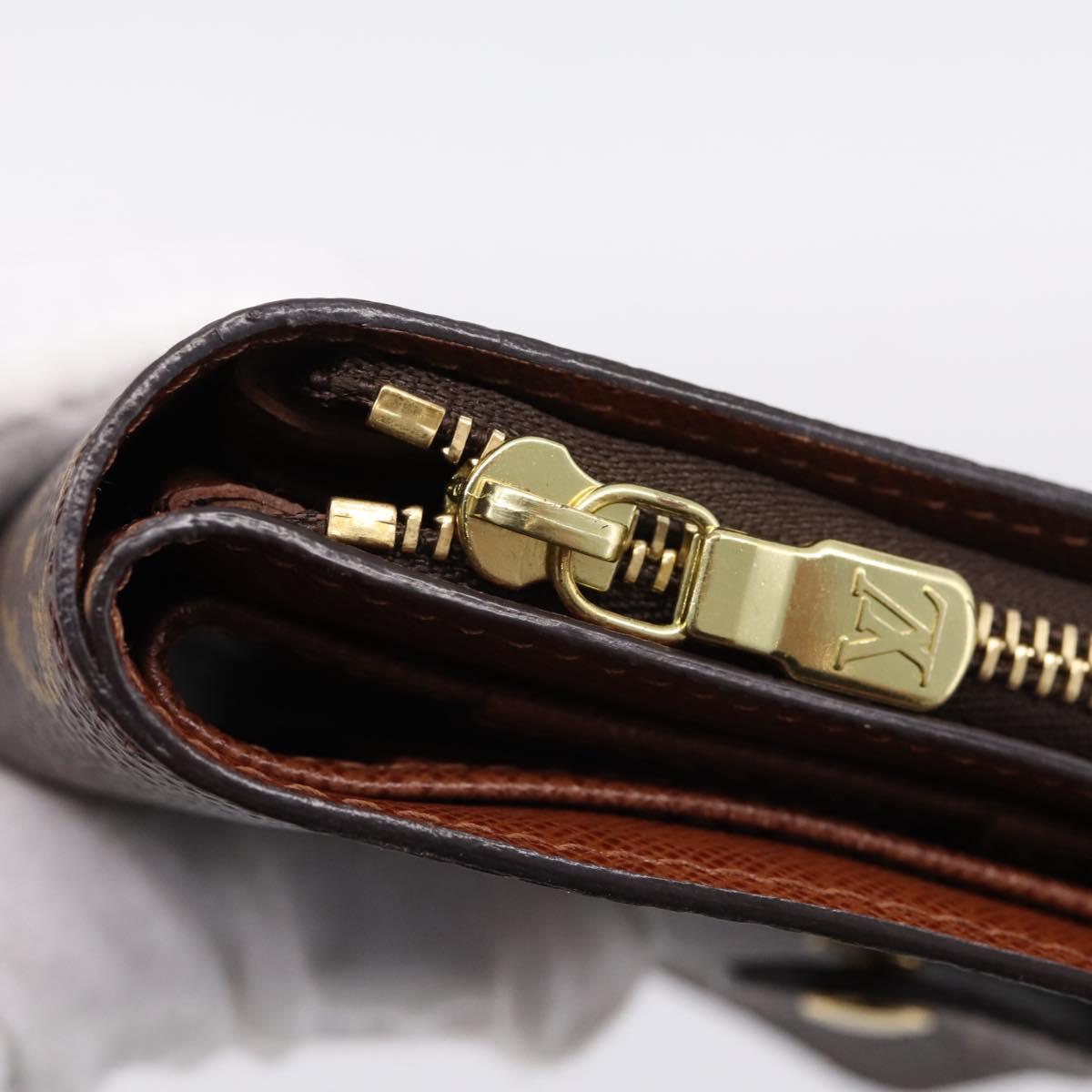 LOUIS VUITTON Monogram Compact Zip Wallet M61667 LV Auth am12518V