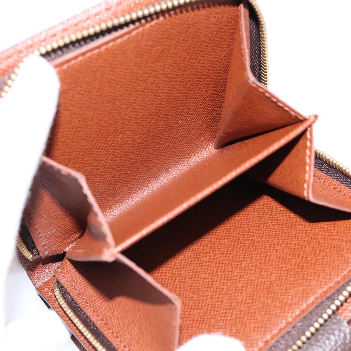LOUIS VUITTON Monogram Compact Zip Wallet M61667 LV Auth am12518V
