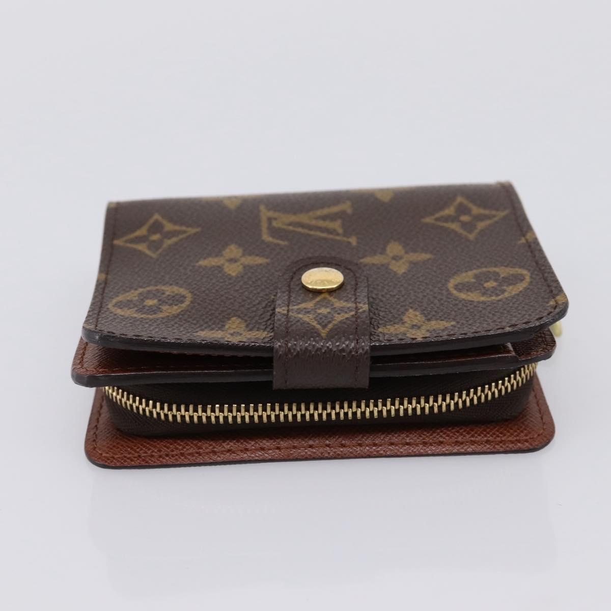 LOUIS VUITTON Monogram Compact Zip Wallet M61667 LV Auth am12518V