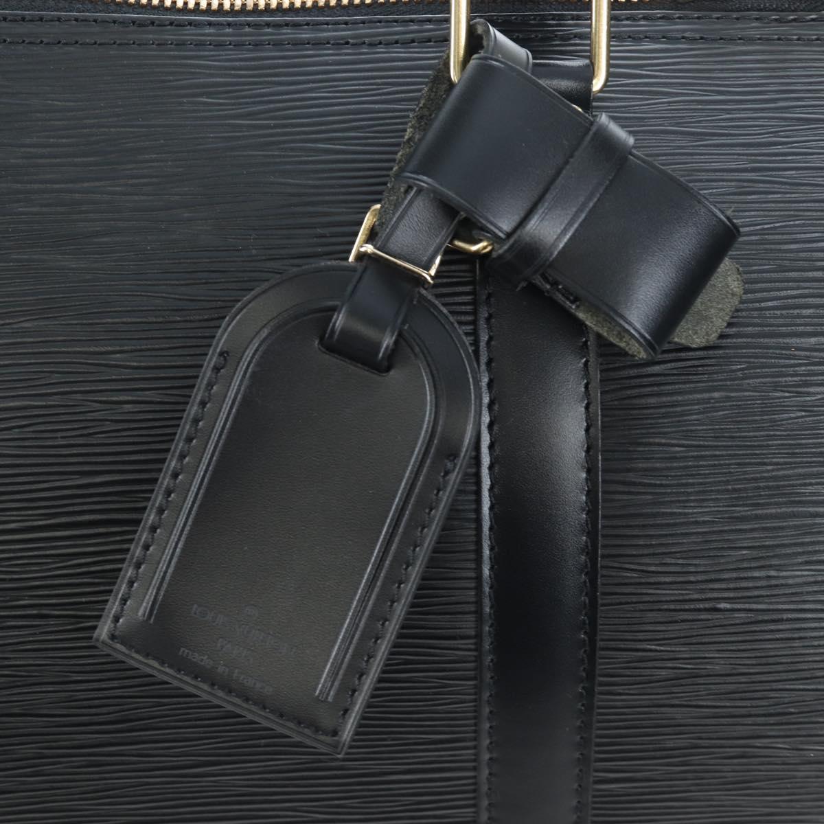 LOUIS VUITTON Epi Keepall 45 Boston Bag Black M42972 LV Auth am12520SAV