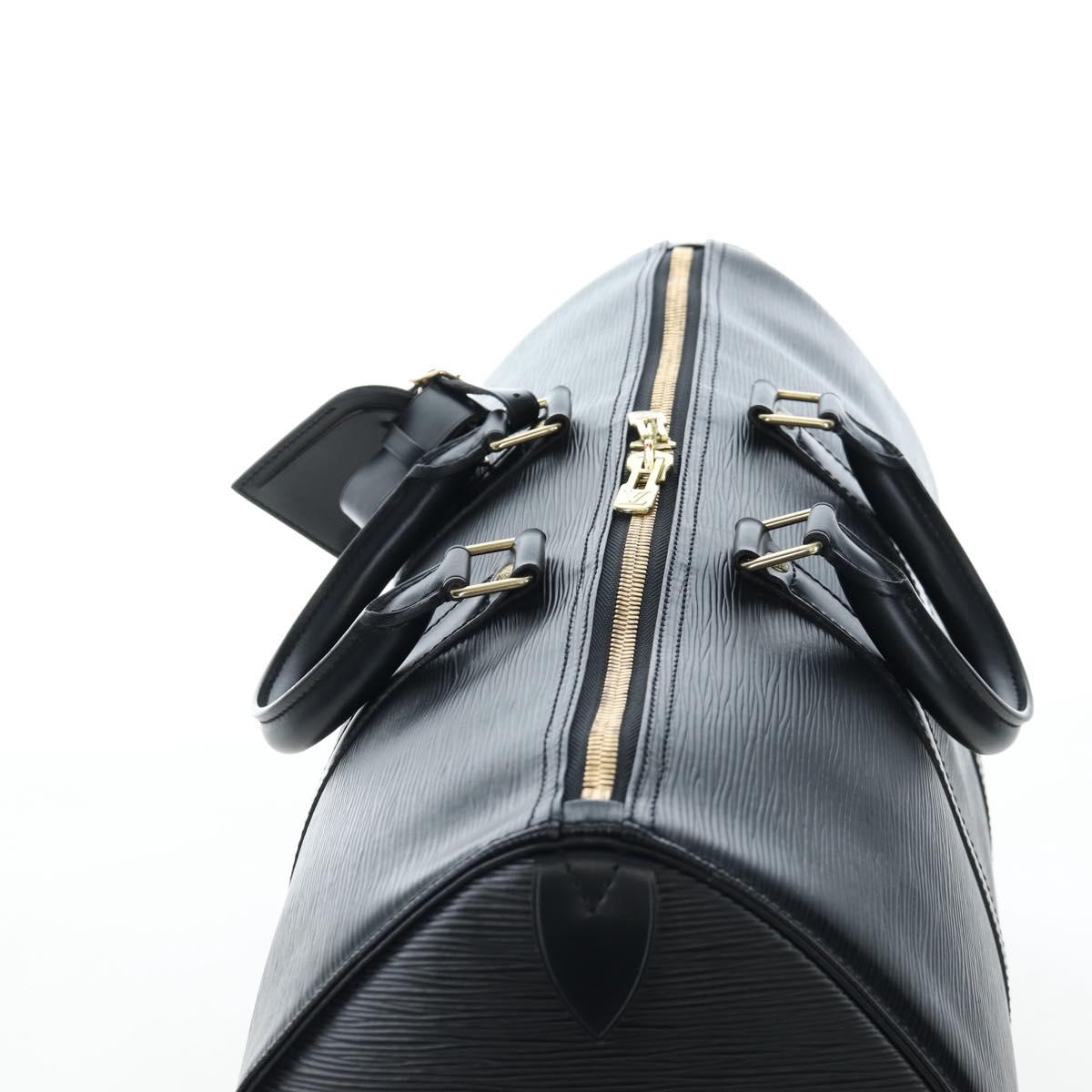 LOUIS VUITTON Epi Keepall 45 Boston Bag Black M42972 LV Auth am12520SAV
