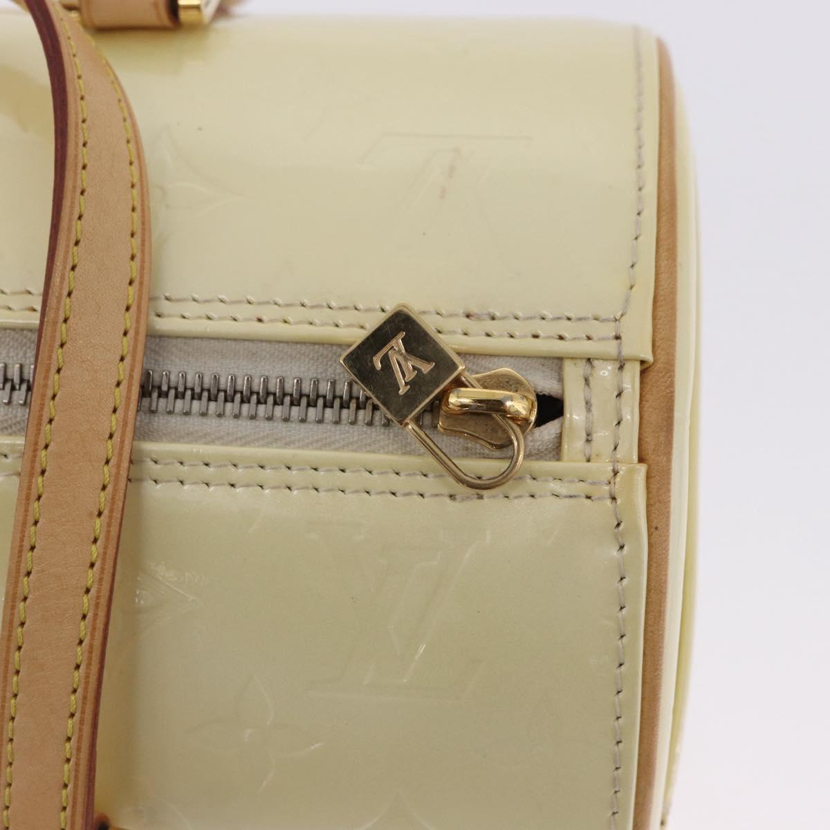 LOUIS VUITTON Monogram Vernis Bedford Hand Bag Perle M91006 LV Auth am12522V