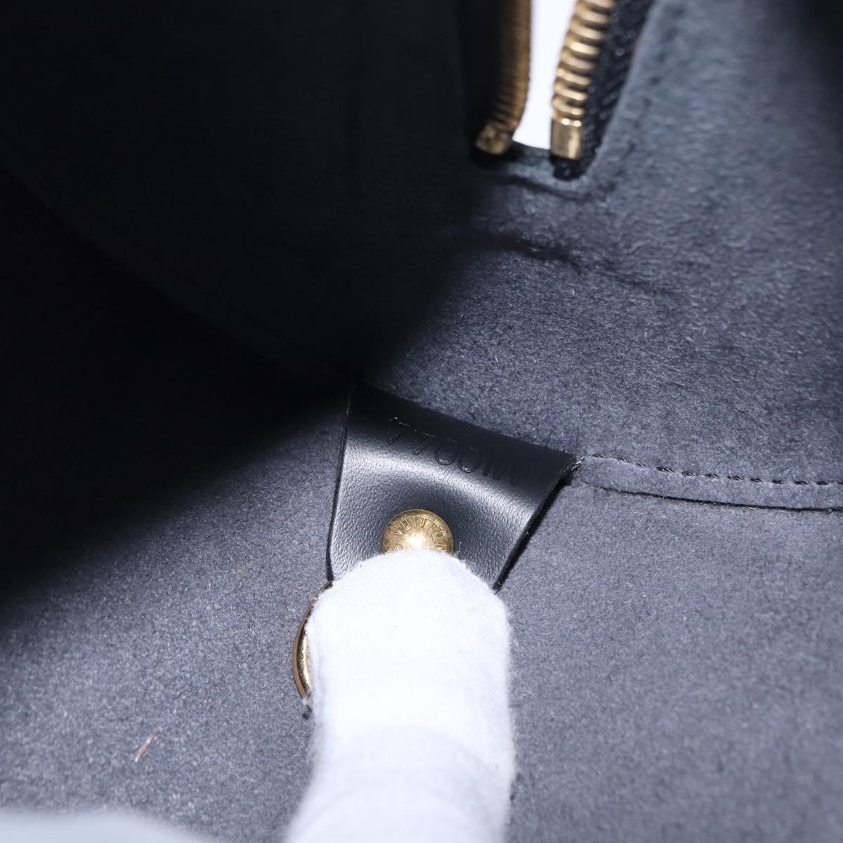LOUIS VUITTON Epi Soufflot Hand Bag Black M52222 LV Auth am12523V