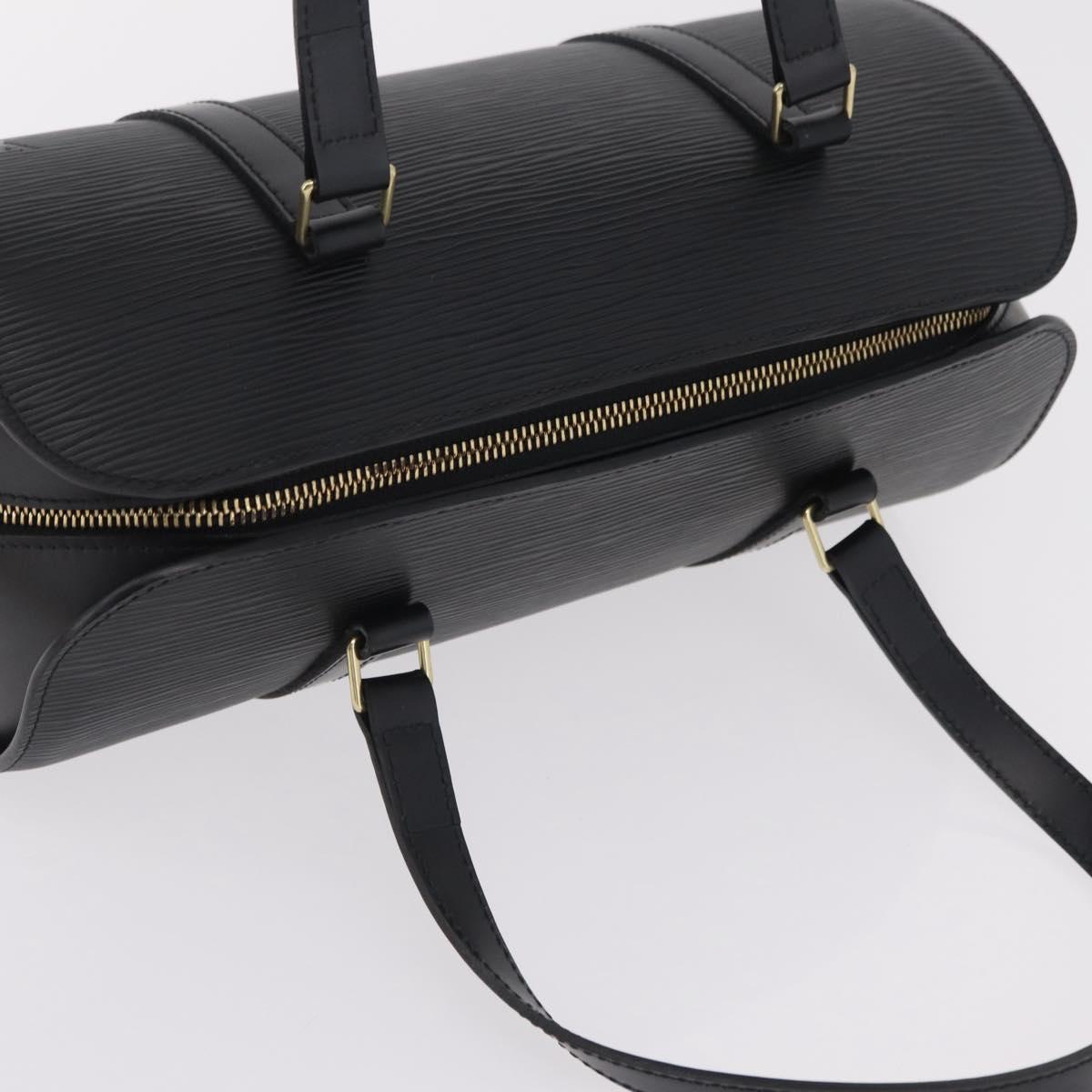 LOUIS VUITTON Epi Soufflot Hand Bag Black M52222 LV Auth am12523V