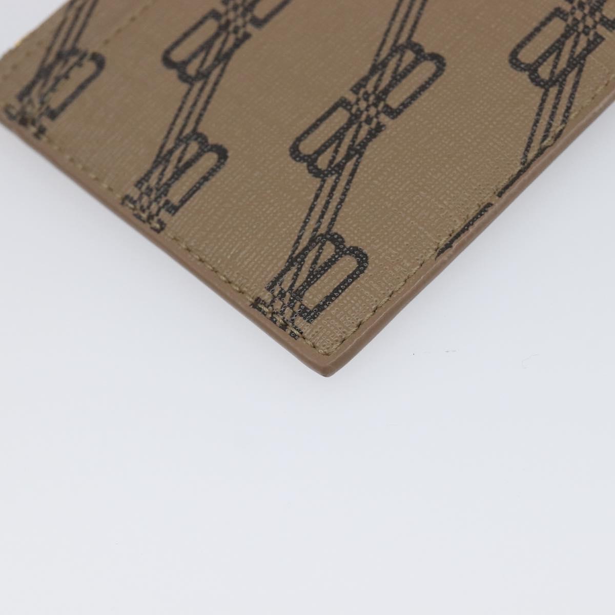 BALENCIAGA Fragment Case Card Case PVC Beige Gold 640535 Auth am12526M