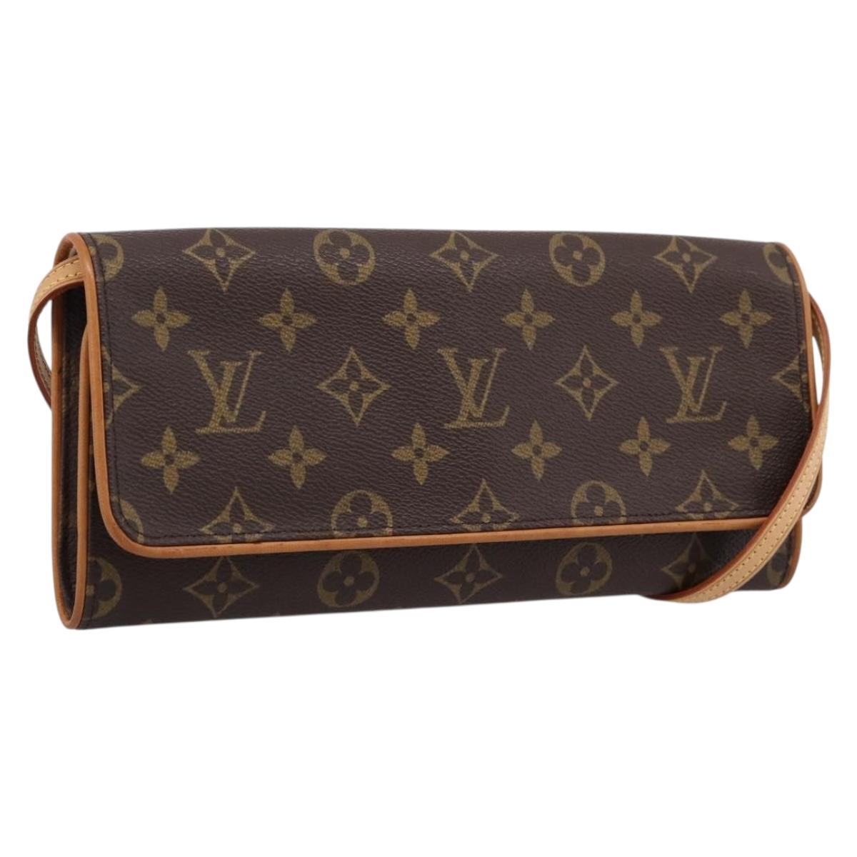 LOUIS VUITTON Monogram Pochette Twin GM Shoulder Bag M51852 LV Auth am12527V