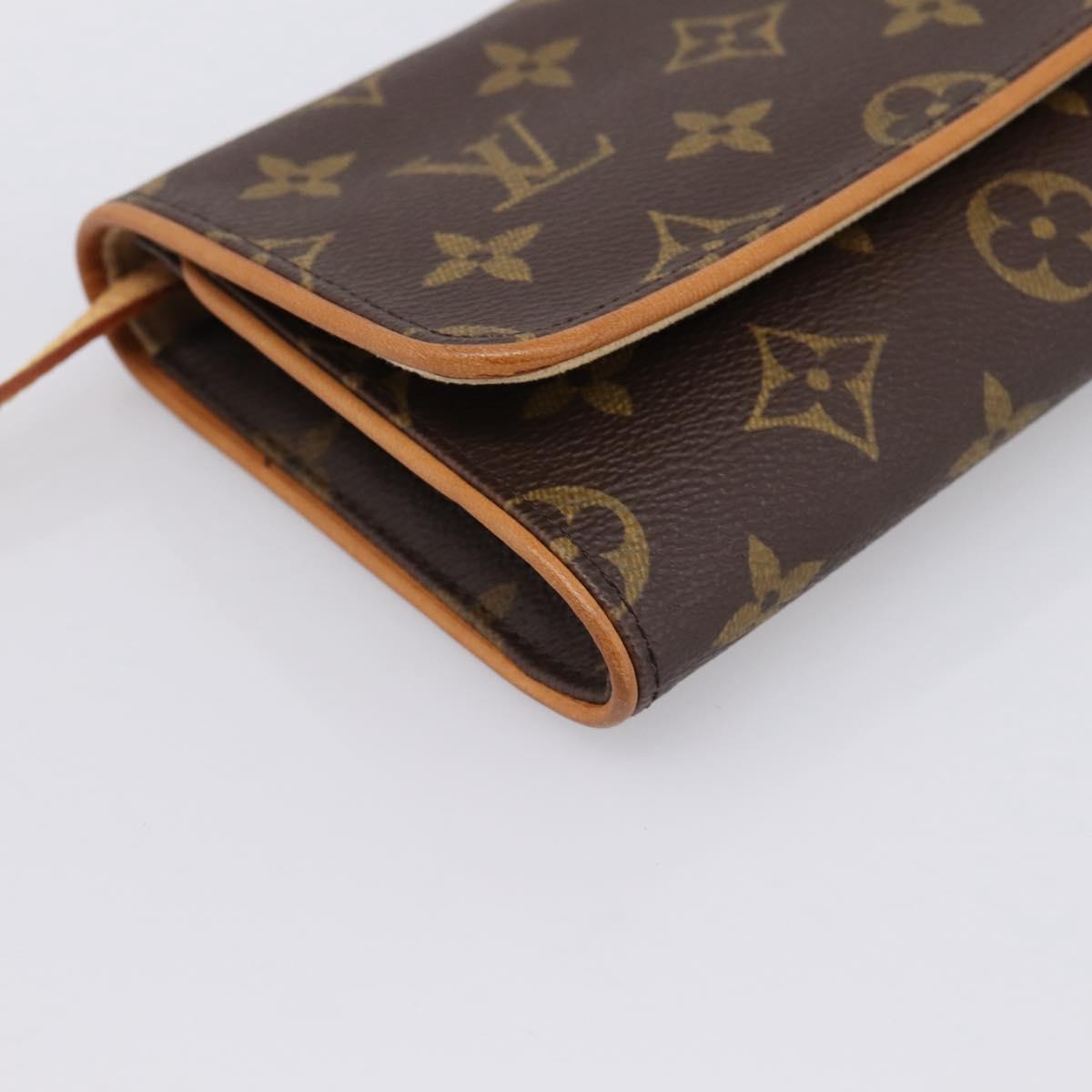 LOUIS VUITTON Monogram Pochette Twin GM Shoulder Bag M51852 LV Auth am12527V