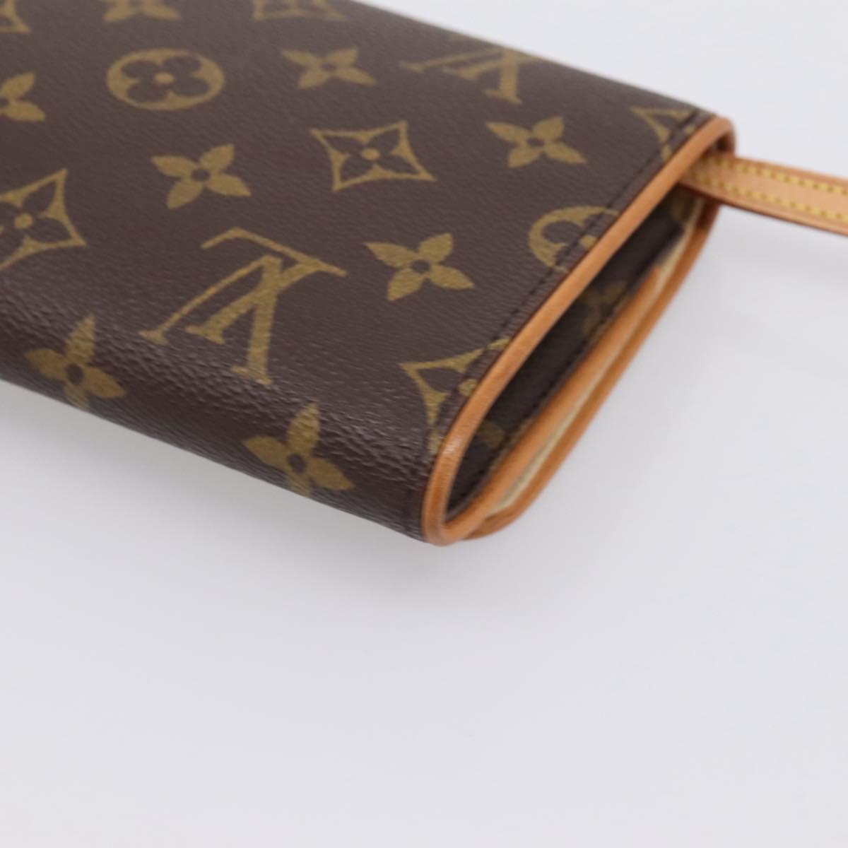 LOUIS VUITTON Monogram Pochette Twin GM Shoulder Bag M51852 LV Auth am12527V