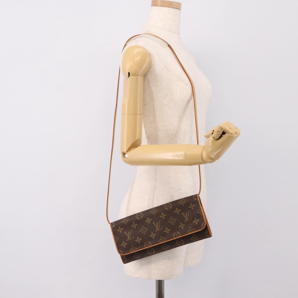 LOUIS VUITTON Monogram Pochette Twin GM Shoulder Bag M51852 LV Auth am12527V