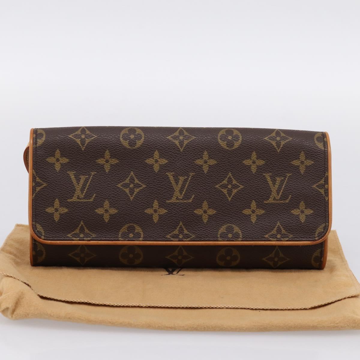 LOUIS VUITTON Monogram Pochette Twin GM Shoulder Bag M51852 LV Auth am12527V