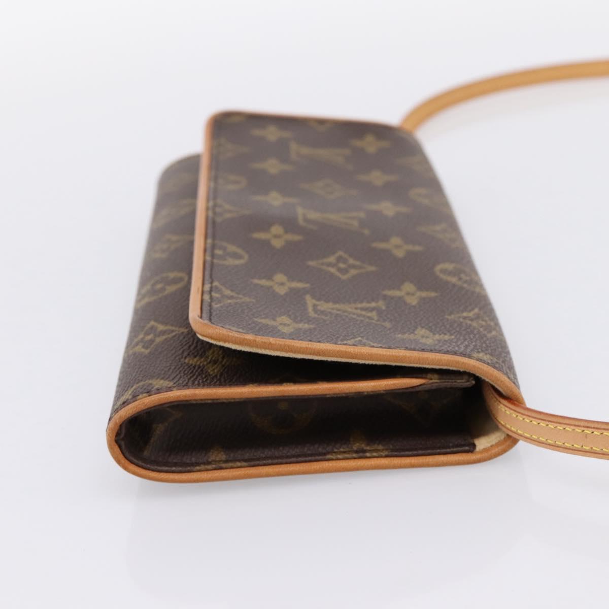 LOUIS VUITTON Monogram Pochette Twin GM Shoulder Bag M51852 LV Auth am12527V