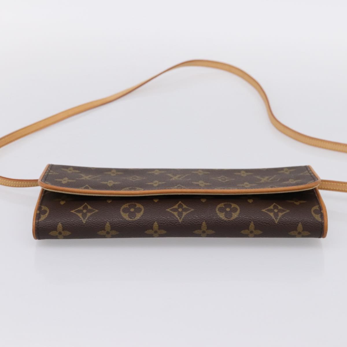 LOUIS VUITTON Monogram Pochette Twin GM Shoulder Bag M51852 LV Auth am12527V