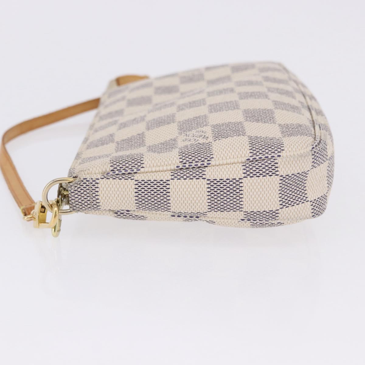 LOUIS VUITTON Damier Azur Pochette Accessoires Pouch N41207 LV Auth am12545A