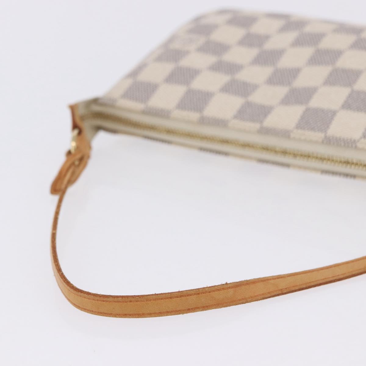 LOUIS VUITTON Damier Azur Pochette Accessoires Pouch N41207 LV Auth am12545A