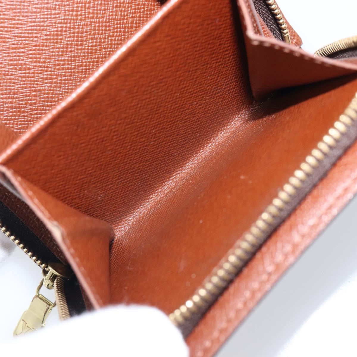 LOUIS VUITTON Monogram Compact Zip Wallet M61667 LV Auth am12547V