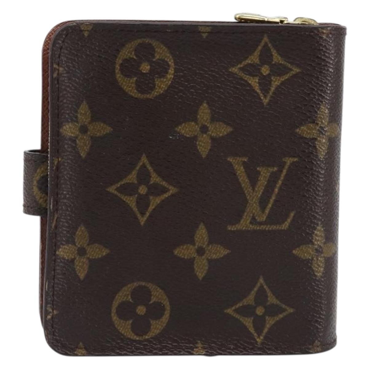 LOUIS VUITTON Monogram Compact Zip Wallet M61667 LV Auth am12547V