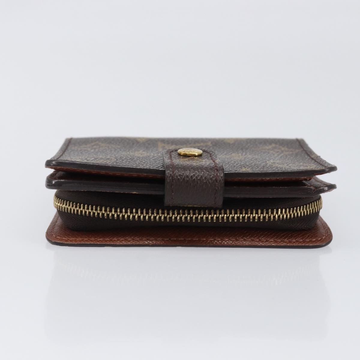 LOUIS VUITTON Monogram Compact Zip Wallet M61667 LV Auth am12547V