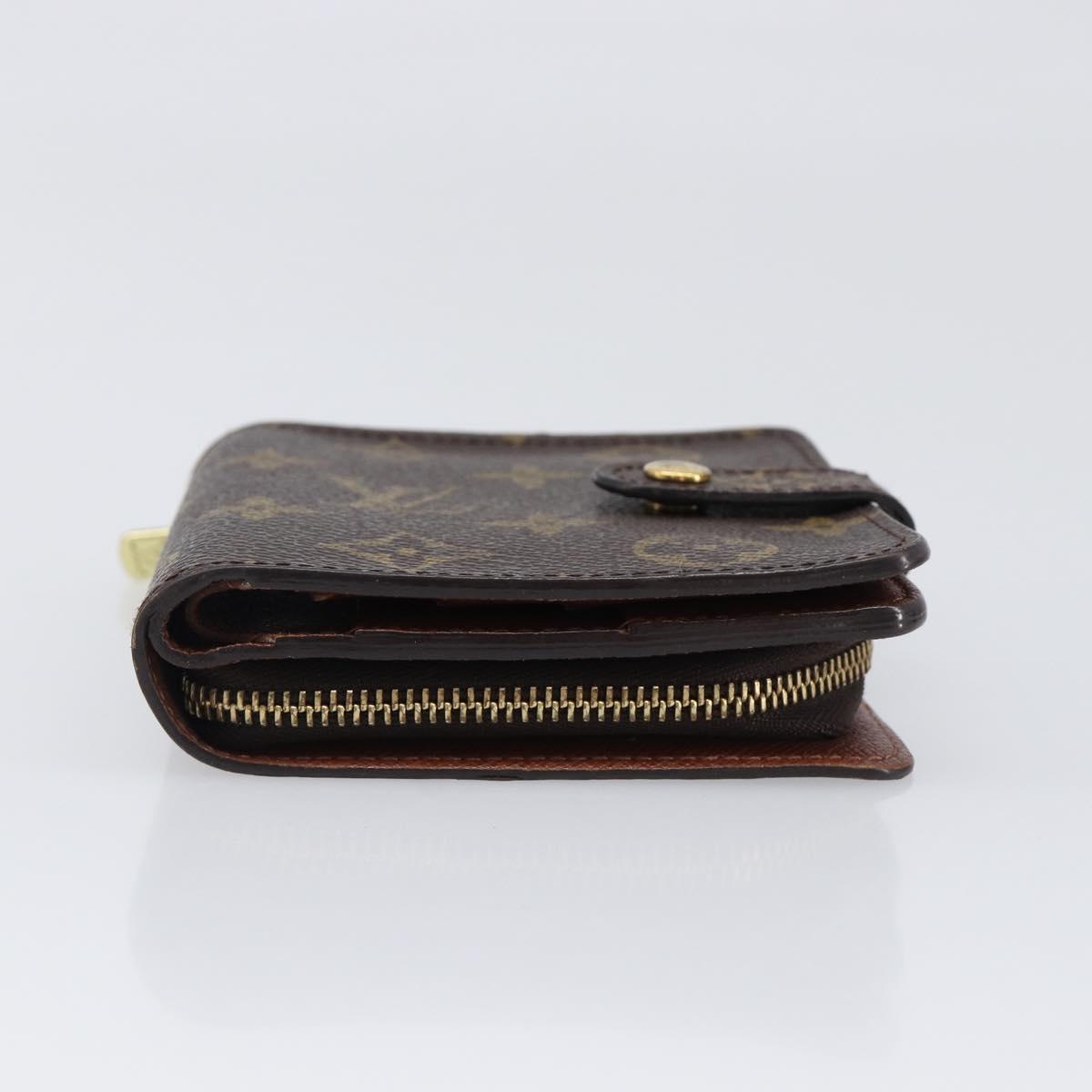 LOUIS VUITTON Monogram Compact Zip Wallet M61667 LV Auth am12547V
