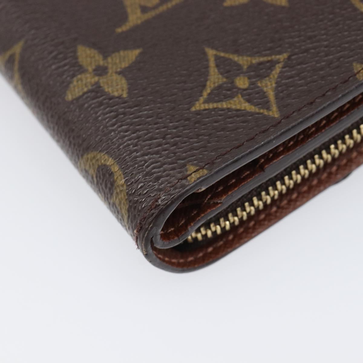LOUIS VUITTON Monogram Compact Zip Wallet M61667 LV Auth am12547V