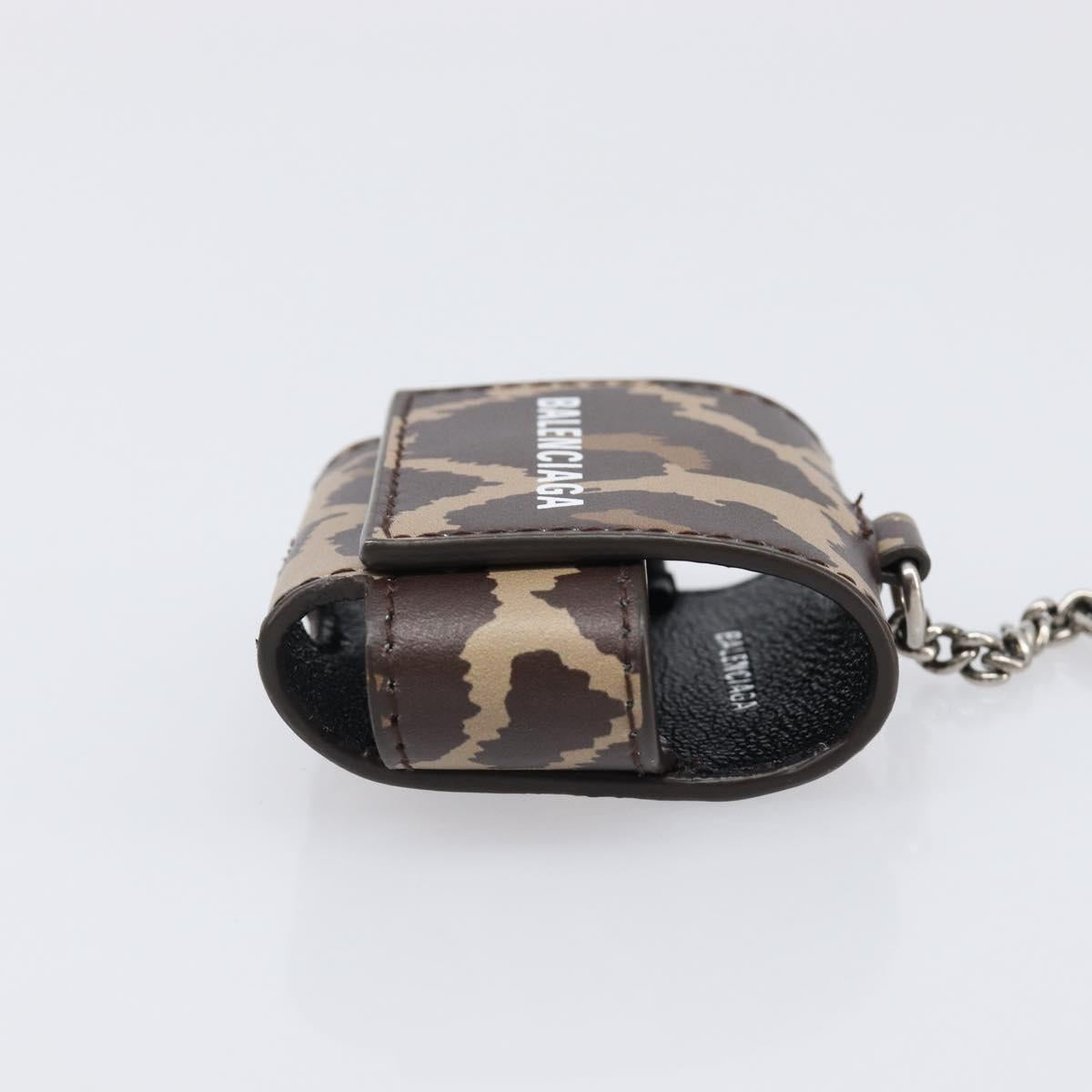 BALENCIAGA Camouflage AirPods Case Earphone case PVC Beige Brown 655679 Auth am12549M