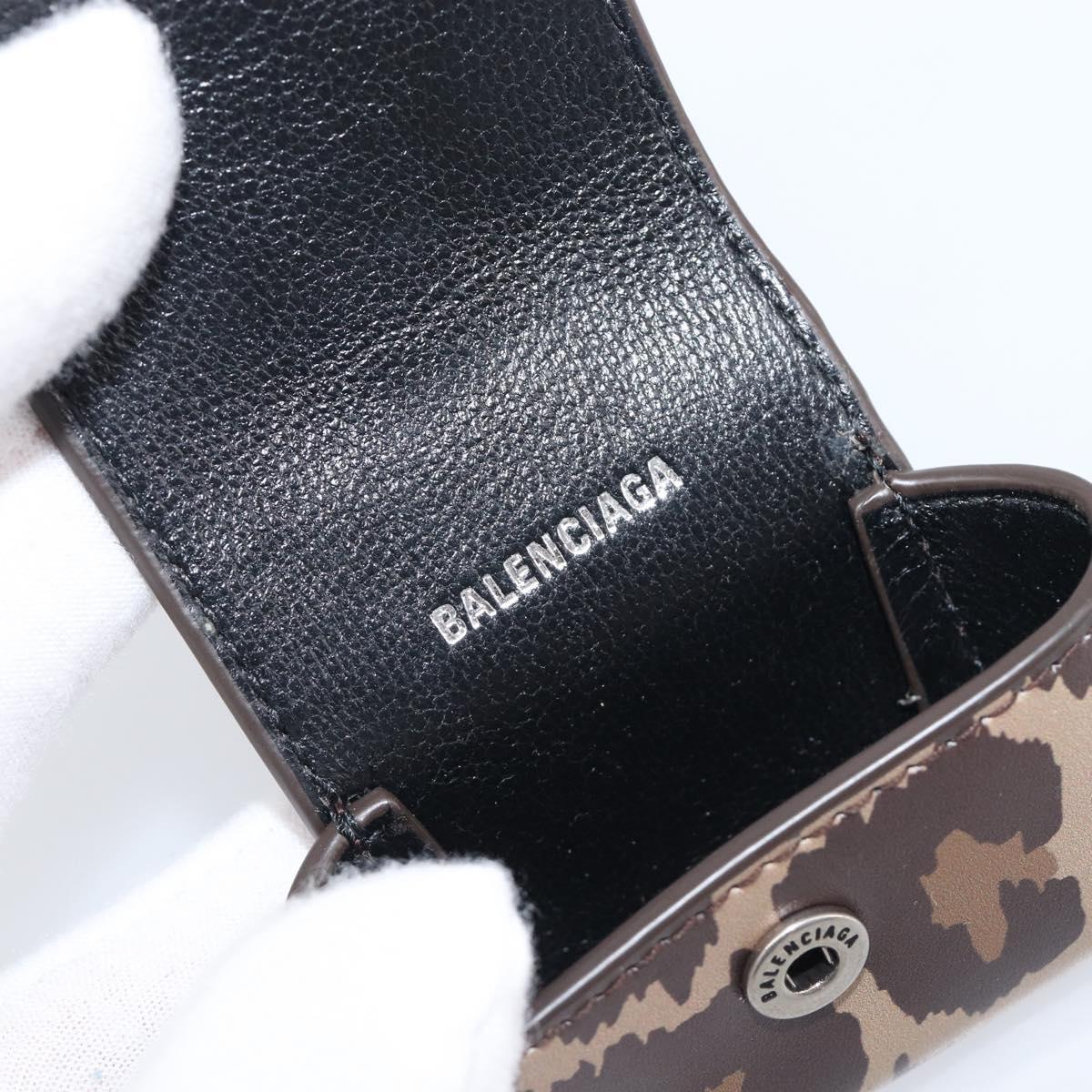 BALENCIAGA Camouflage AirPods Case Earphone case PVC Beige Brown 655679 Auth am12549M