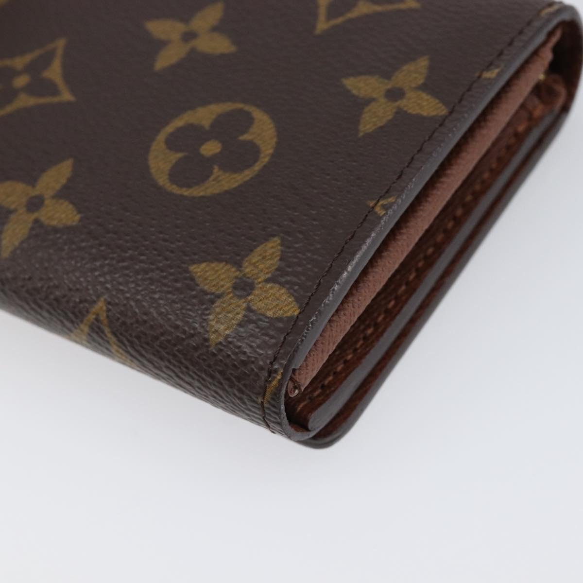 LOUIS VUITTON Porte Monnaie Billets Tresor Wallet M61730 LV Auth am12559V