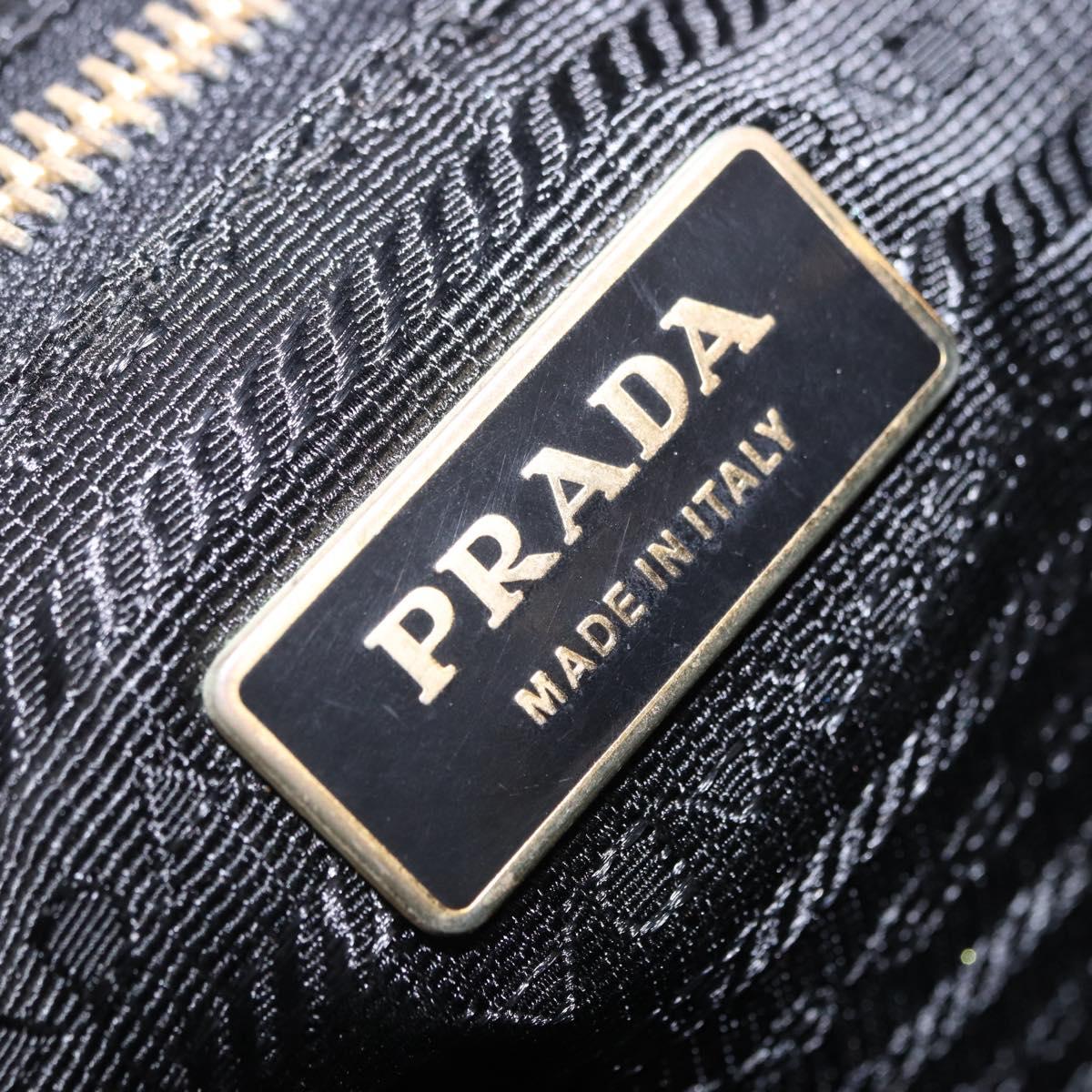 PRADA Venice Tote Bag Nylon Leather Multicolor Gold Auth am12575V