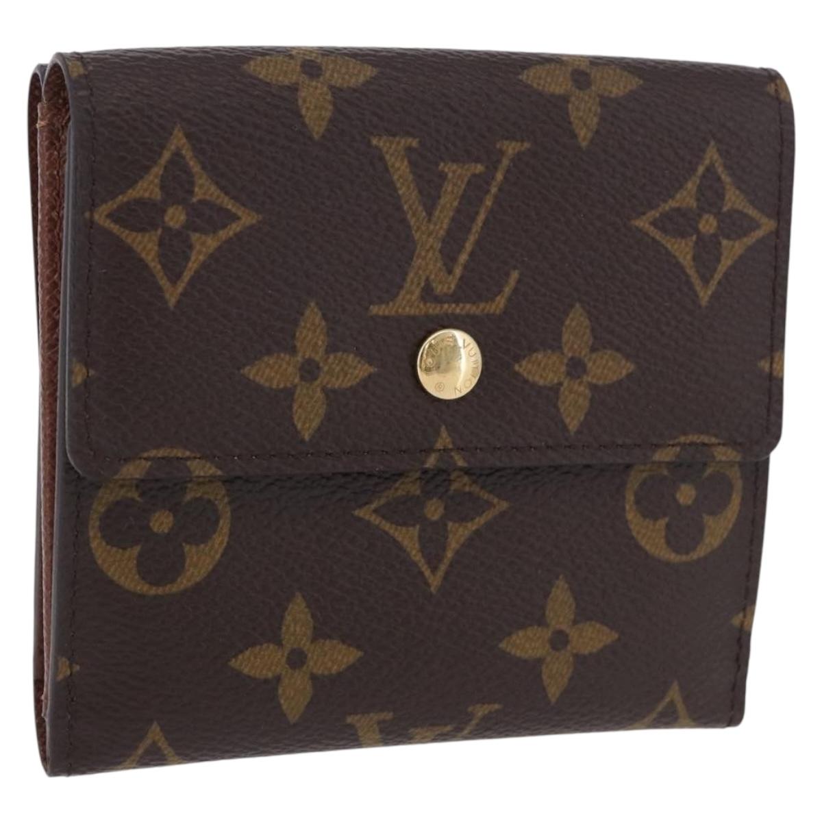 LOUIS VUITTON Monogram Portefeuille Elise Trifold Wallet M61654 LV Auth am12590V