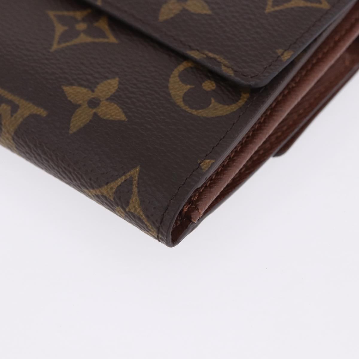 LOUIS VUITTON Monogram Portefeuille Elise Trifold Wallet M61654 LV Auth am12590V