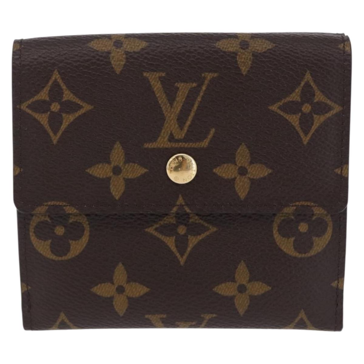 LOUIS VUITTON Monogram Portefeuille Elise Trifold Wallet M61654 LV Auth am12590V
