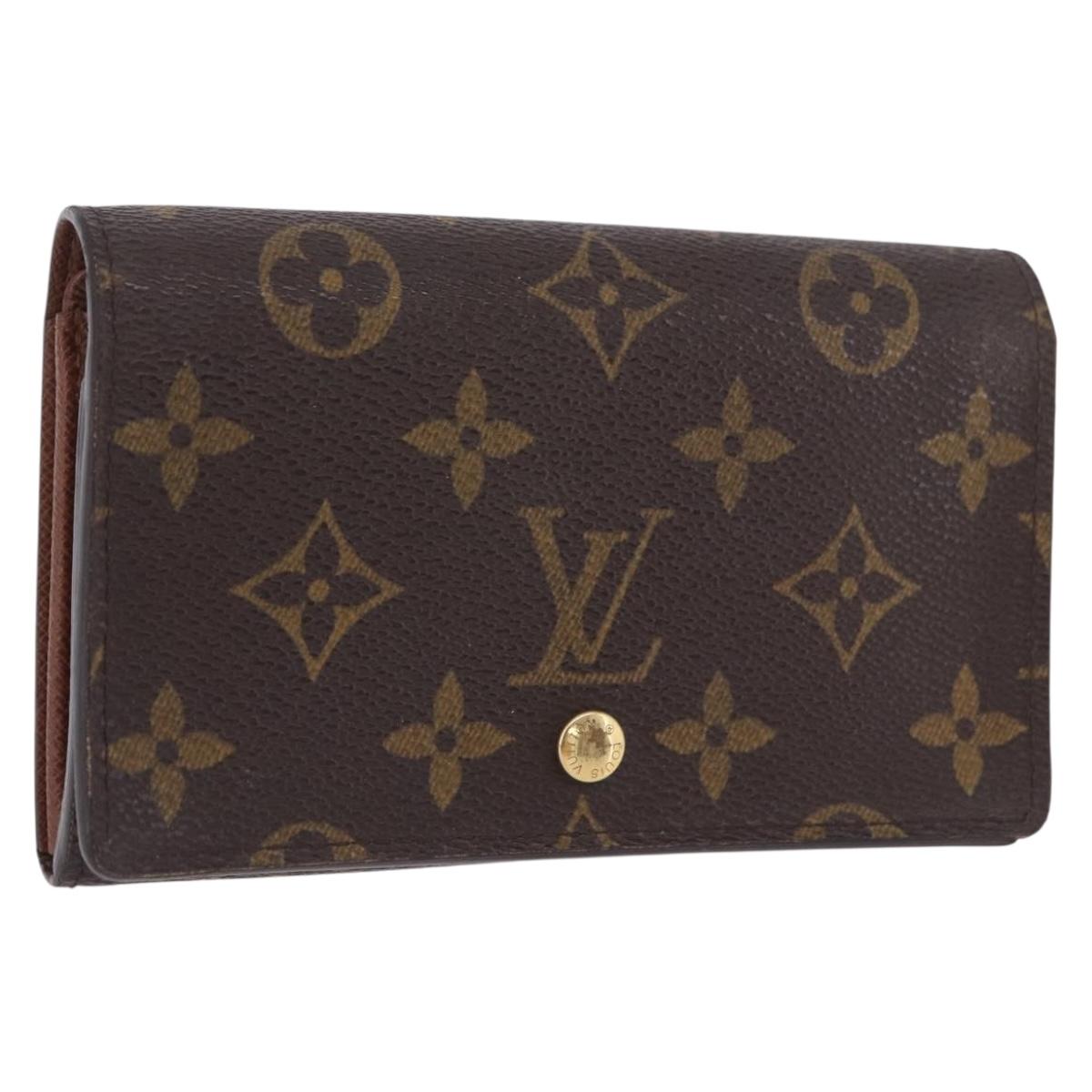 LOUIS VUITTON Porte Monnaie Billets Tresor Wallet M61730 LV Auth am12591V