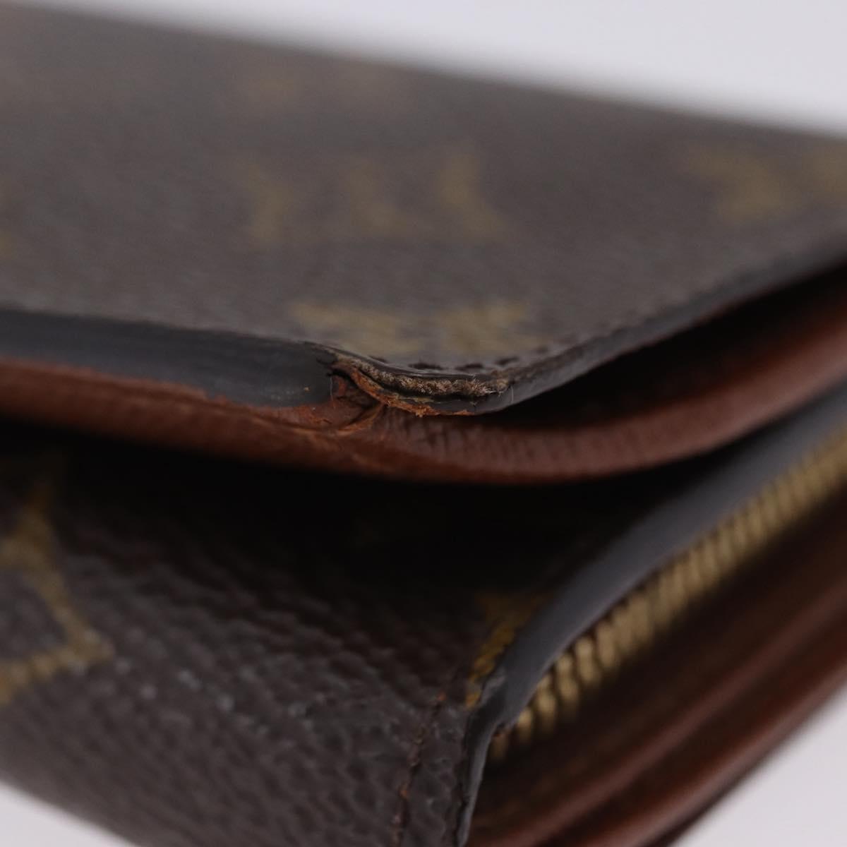 LOUIS VUITTON Porte Monnaie Billets Tresor Wallet M61730 LV Auth am12591V
