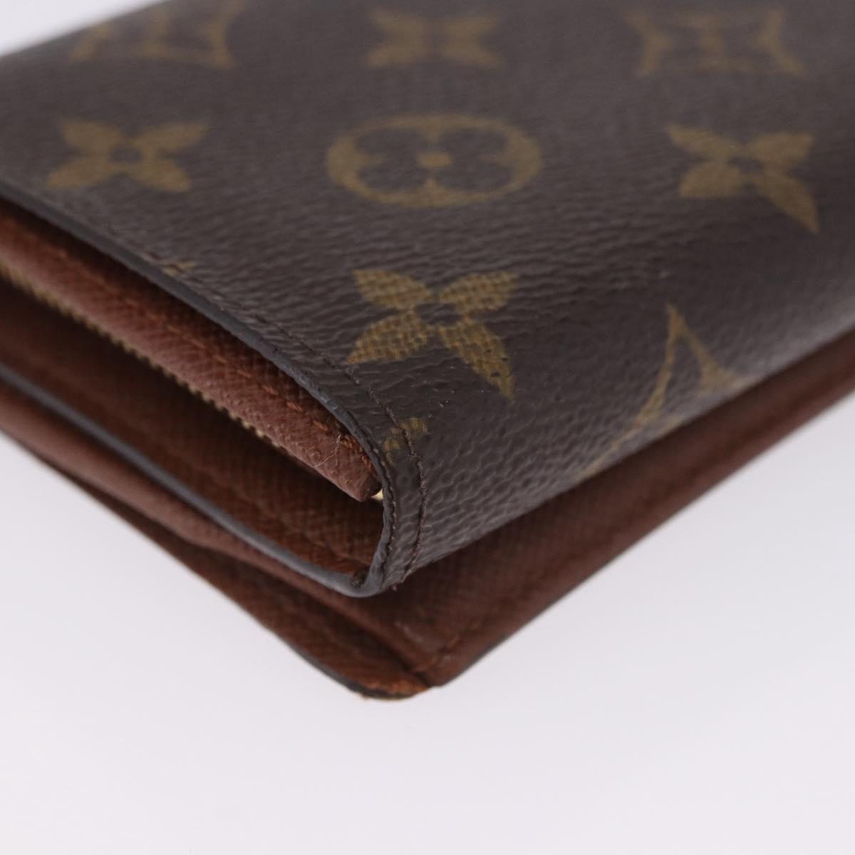 LOUIS VUITTON Porte Monnaie Billets Tresor Wallet M61730 LV Auth am12591V