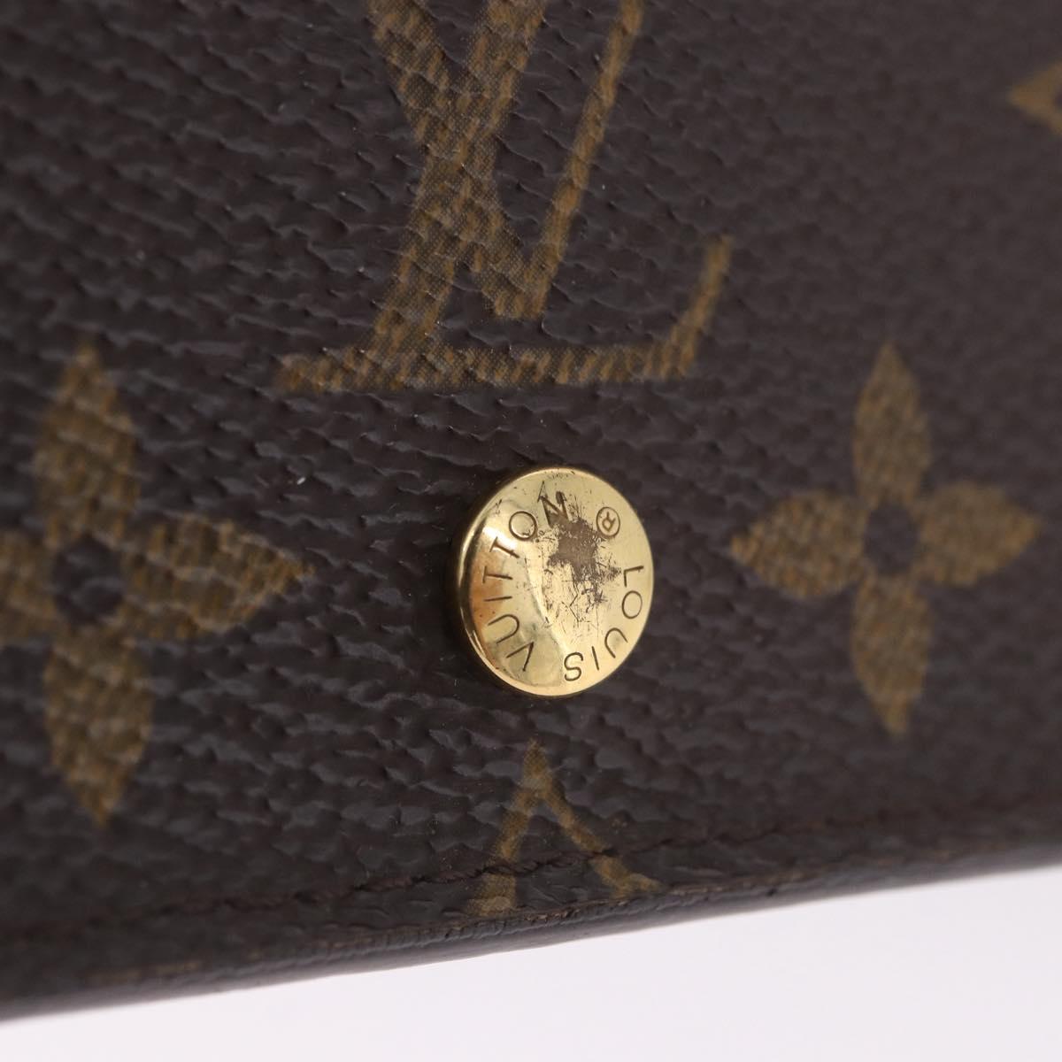 LOUIS VUITTON Porte Monnaie Billets Tresor Wallet M61730 LV Auth am12591V