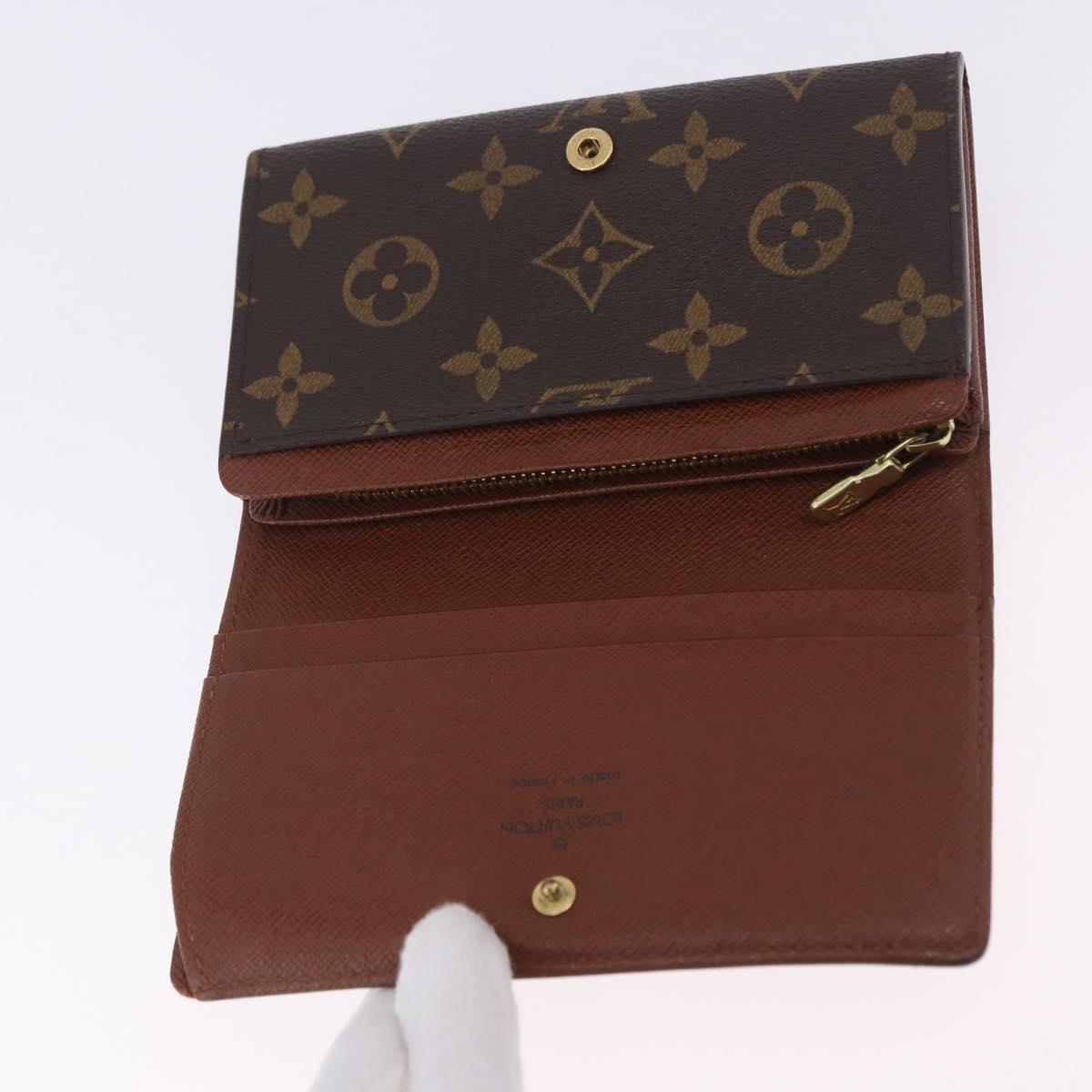 LOUIS VUITTON Porte Monnaie Billets Tresor Wallet M61730 LV Auth am12591V